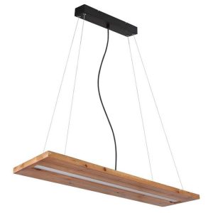ETC-SHOP LED Pendelleuchte Holz 80x20 cm Test